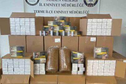 Tütün operasyonunda 461 bin makaron ele geçirildi