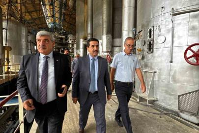 Üretim sezonu başlayan fabrikada moral ziyareti
