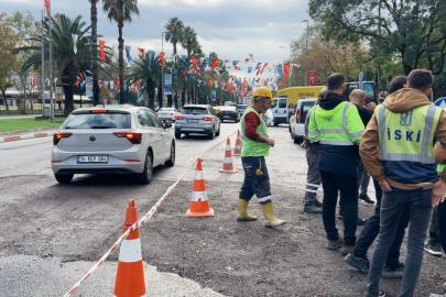 Vatan Caddesi’nde çöken yol toprakla doldurularak trafiğe açıldı