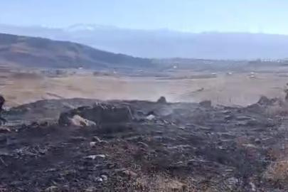 Yüksekova’da anız yangını kontrol altına alındı