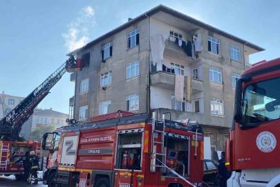 4 katlı binada yangın paniği