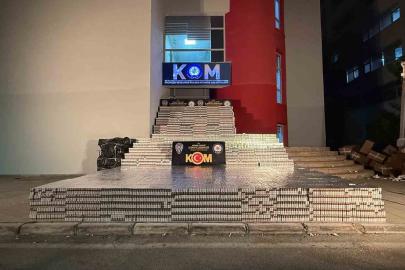 Adana’da 105 bin paket kaçak sigara ele geçirildi