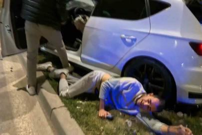 Aksaray Belediyesi’nin trafiğe kapattığı yol kaza meydanına döndü