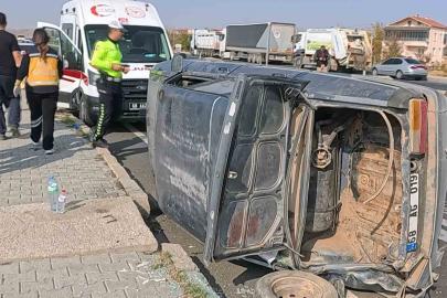 Aksaray’da tır ile otomobil çarpıştı: 3 yaralı