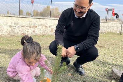 Akyaka’da fidan dikimi etkinliği