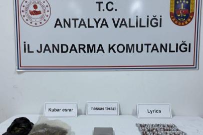 Alanya’da yarım kilo kubar esrar ele geçirildi