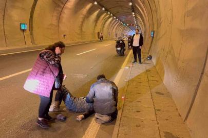 Alaplı’da tünelde trafik kazası: 1 yaralı