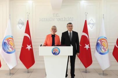 Almanya Büyükelçisi Sorg, Mersin’de Vali Toros ile görüştü