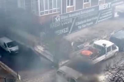 Ankara’da seyir halindeki otomobil alev aldı