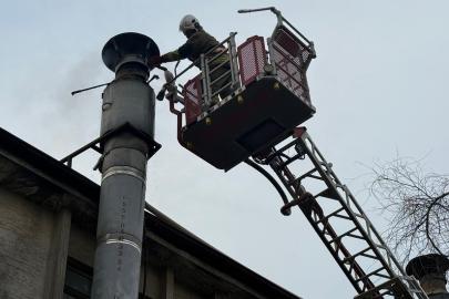 Antakya’da baca yangını