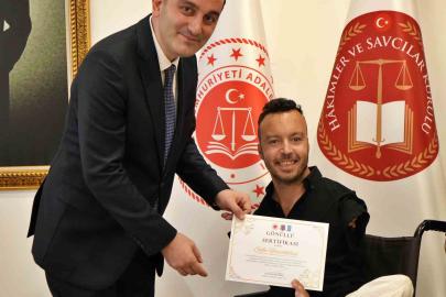 Antalya’da yükümlülerin topluma kazandırılmasında gönüllülere sertifika