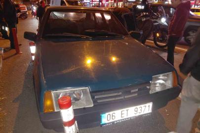 Arıza yapan aracından inen adama otobüs çarptı