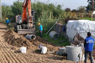 Atça’da kanalizasyon hattı yapımı başladı