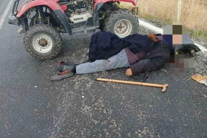 ATV ile takla atan 89 yaşındaki sürücü ağır yaralandı