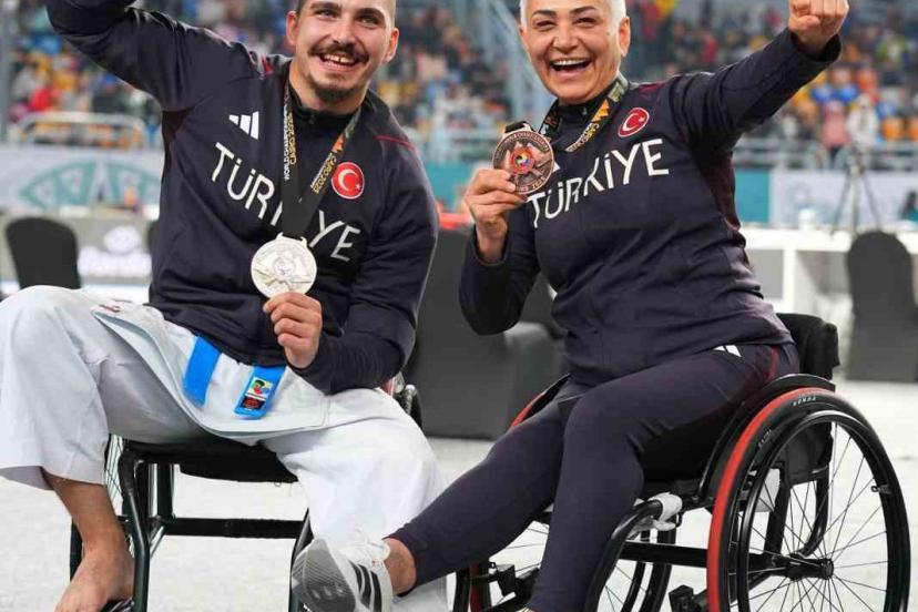 Aydınlı milli sporcu Uslu gümüş madalyanın sahibi oldu