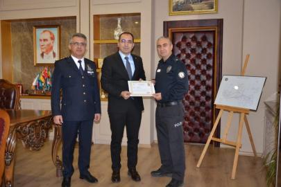 Başarılı polise teşekkür ve tebrik