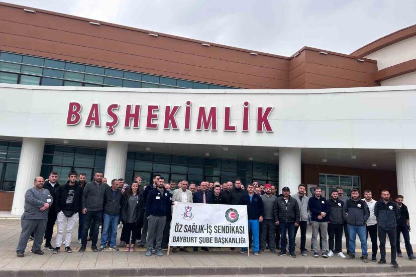 Bayburt Devlet Hastanesinde temizlik görevlisine şiddet iddiası