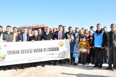 Beylikova’da 5 bin fidan toprakla buluştu