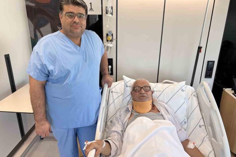 Boyun omuriliğindeki daralma ameliyatı: Yaşlı hasta yeni teknikle ertesi gün sağlığına kavuştu