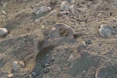 Burdur’da belediyenin kazı çalışması sırasında insan kemikleri bulundu