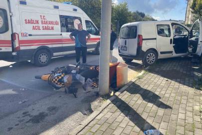 Bursa’da eğitim pistinde feci kaza...Ehliyetsiz genç kuryeye çarptı