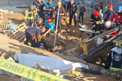 Çayırova’da inşaat alanında toprak altında kalan 1 işçi kurtarıldı