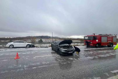 Çorum’da dolu yağışı kazaya neden oldu: 10 yaralı