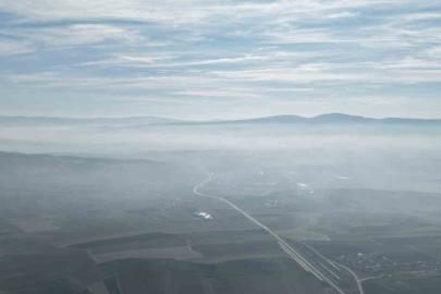 Çorum’da sis etkili oldu