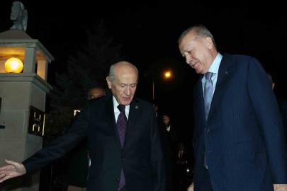 Cumhurbaşkanı Erdoğan, MHP Lideri Bahçeli ile bir araya geldi