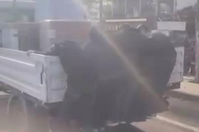 Diyarbakır’da çocukların tehlikeli yolculuğu kameraya yansıdı