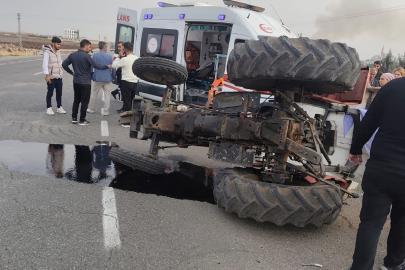 Diyarbakır’da otomobil ile traktör çarpıştı: 1 yaralı