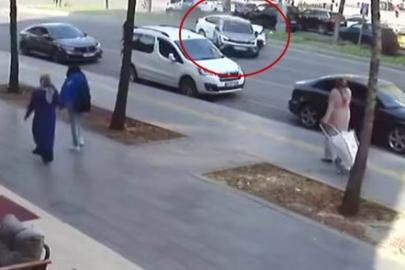 Diyarbakır’da trafik kazası güvenlik kameralarına yansıdı