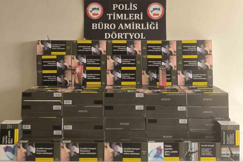 Dörtyol’da kaçak makaron operasyonu