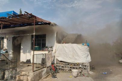 Dörtyol’da müstakil ev yandı