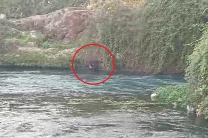 Düden Çayı’na düşen şahsı itfaiye ekipleri kurtardı