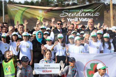 Düzce’de 43 bin 563 fidan toprakla buluştu