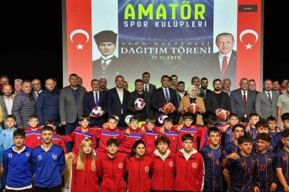 Düzceli amatör sporculara 1 milyon liralık malzeme hibesi