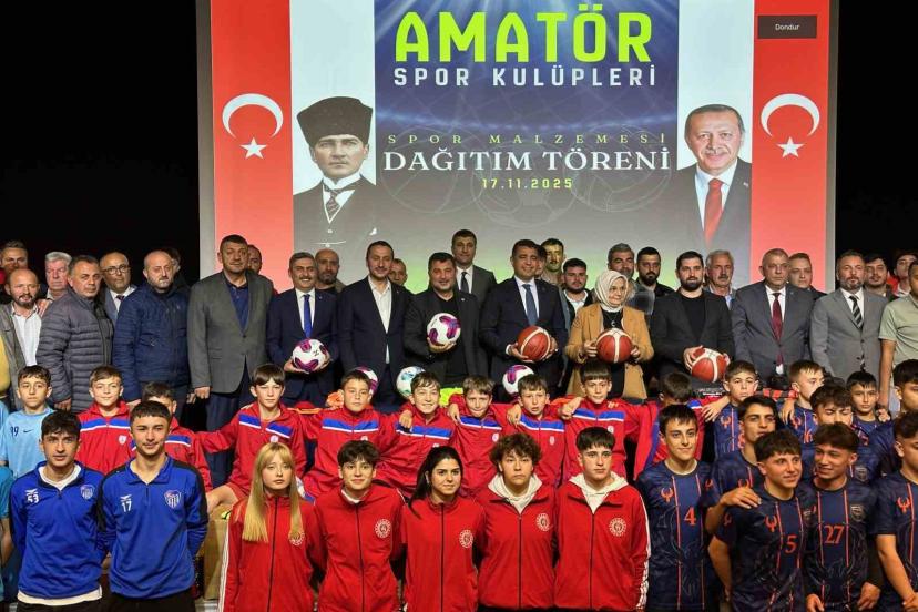 Düzceli amatör sporculara 1 milyon liralık malzeme hibesi