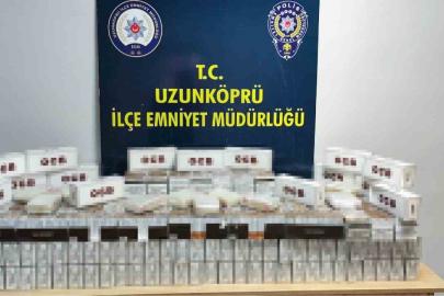 Edirne’de kaçak makaron operasyonu