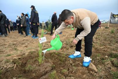 Edirne’de şehitler anısına 500 fidan toprakla buluştu