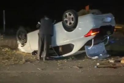 Ereğli’de otomobil takla attı: 3 yaralı