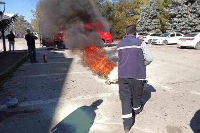 Erzincan’da güvenlik için güç birliği: İşletme binasında acil durum senaryosu uygulandı