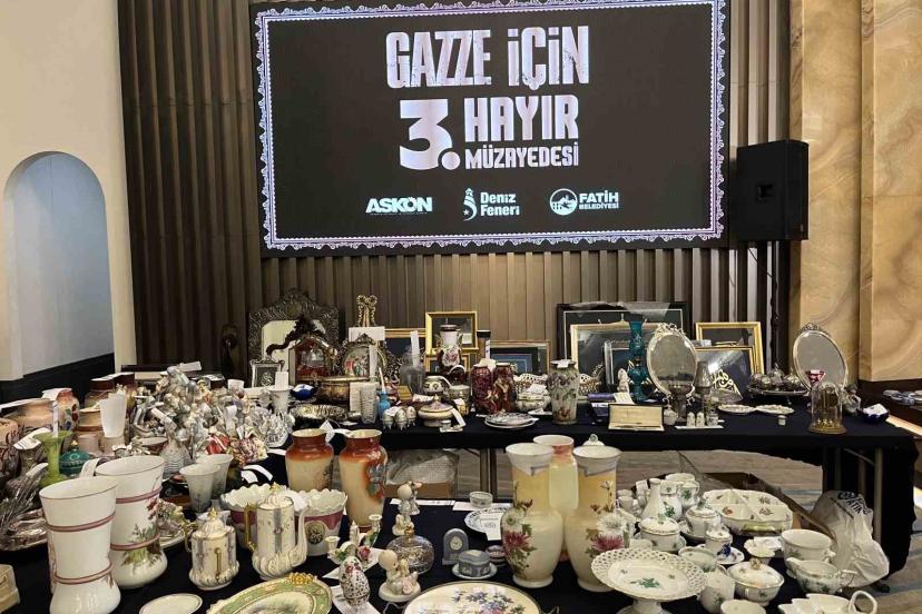 Fatih’te yapılan müzayedenin geliri Gazze’ye gidecek
