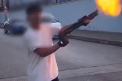 Gaziantep’te şok görüntüler: 3 şahıs pompalı tüfekle rastgele ateş açtı