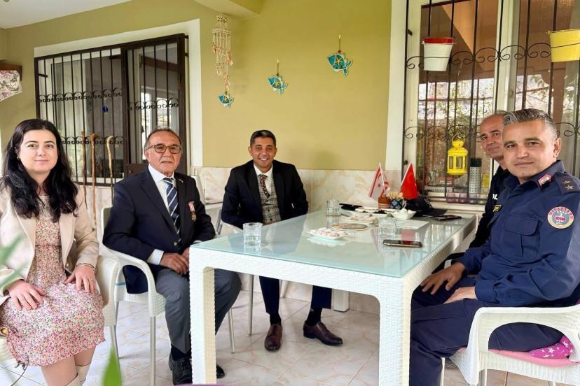 Gömeç’te Kıbrıs gazisine vefa ziyareti