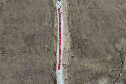 Gümüşhane’de Kabaktepe şehitlerine vefa yürüyüşü düzenlendi