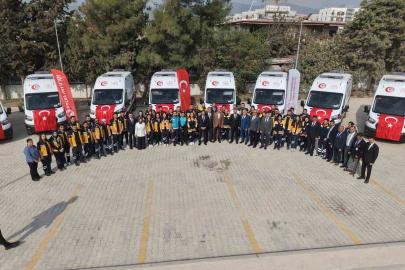 Hatay’da 12 yeni ambulans hizmete alındı