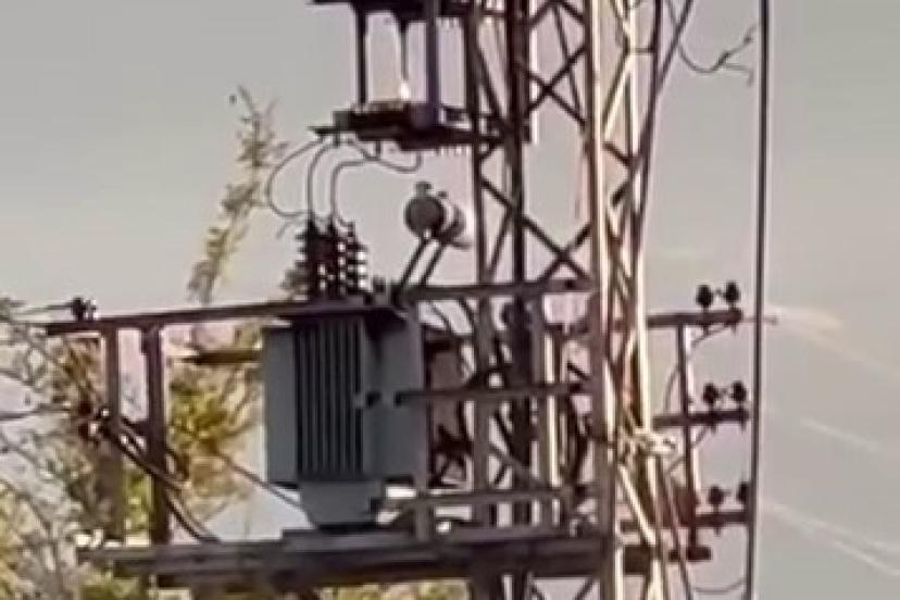 Iğdır’da elektrik trafosunda yangın paniği