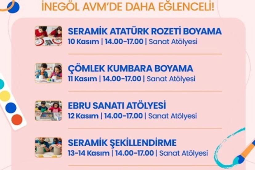 İnegöl AVM, Kasım ayı etkinlik programını duyurdu