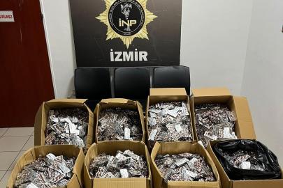 İzmir’de uyuşturucu operasyonu: 168 bin 448 sentetik ecza ele geçirildi